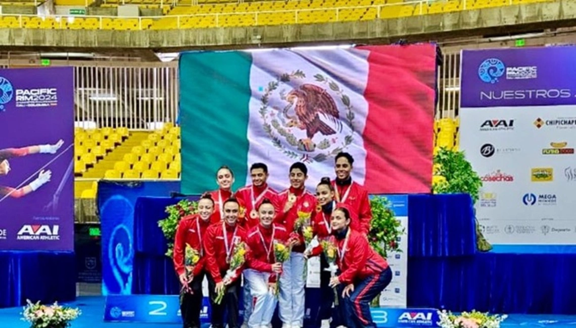 Gimnasia aeróbica mexicana gana cuatro medallas en Pacific Rim Championships en Cali