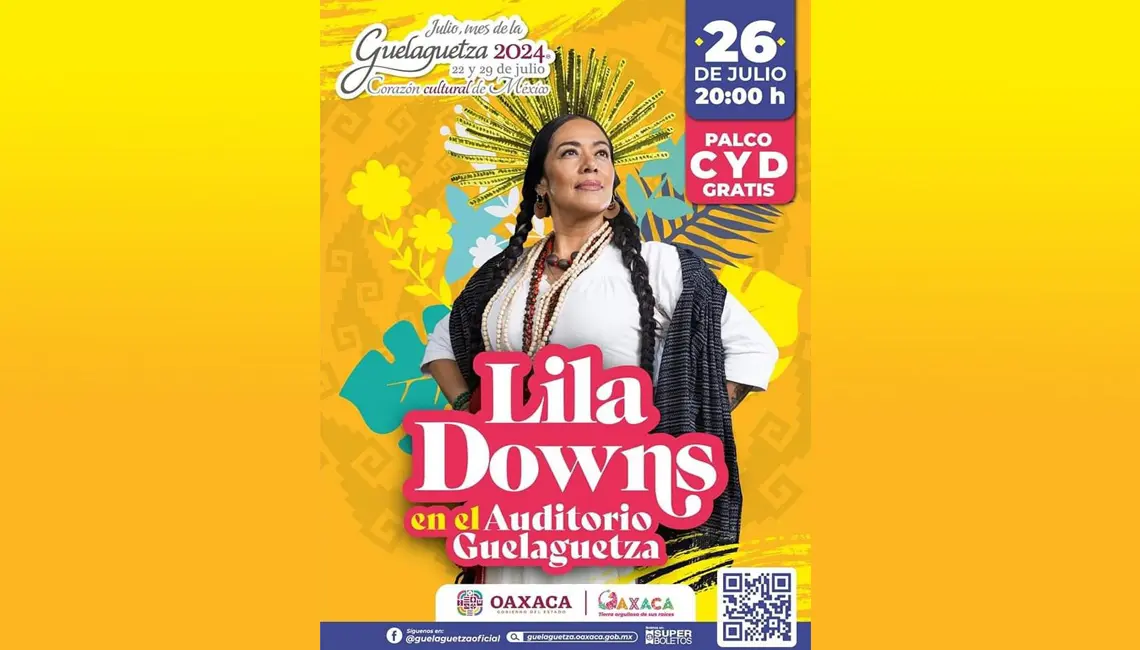 Lila Downs ofrecerá un concierto en la Guelaguetza