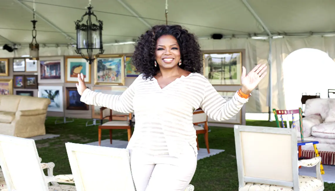 Oprah Winfrey, exitosa periodista y presentadora estadounidense.