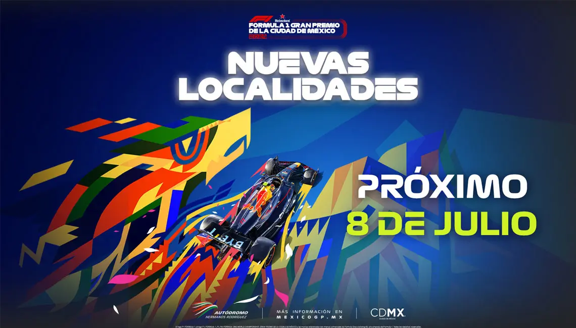 México GP anuncia nuevas localidades; imagen del anuncio