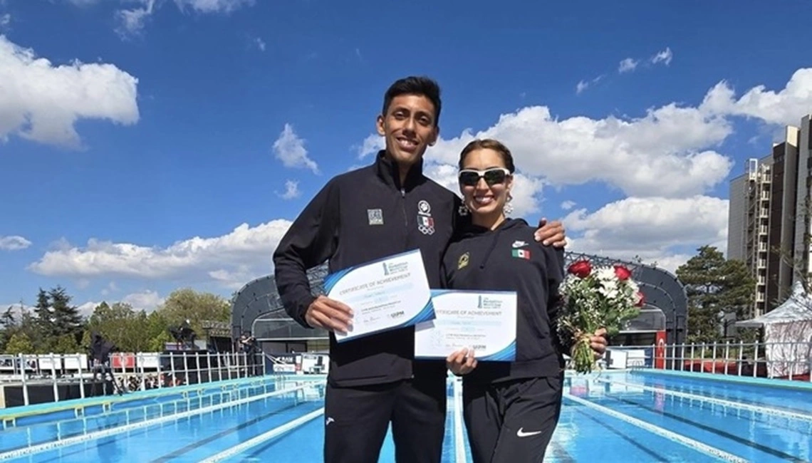 Mariana Arceo y Manuel Padilla, quinto lugar del relevo mixto en Copa del Mundo en Turquía