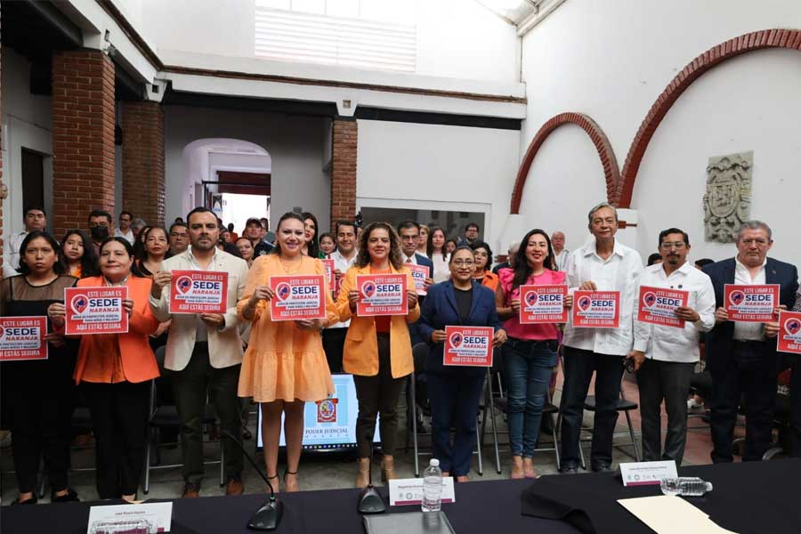 Poder Judicial de Oaxaca y Cámaras de Comercio inician programa Sede Naranja, pionero en el país