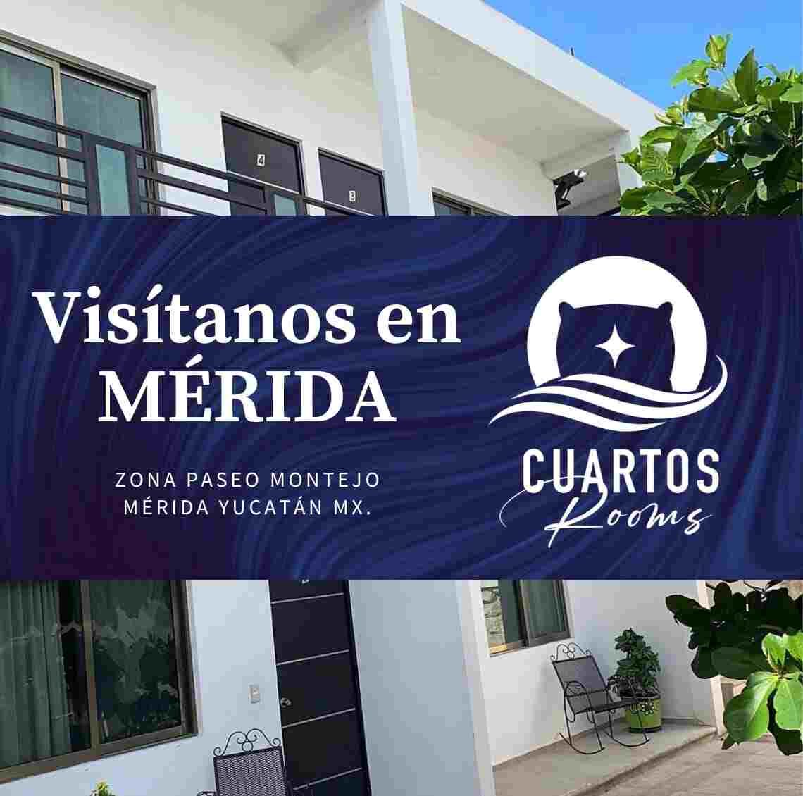 Logotipo del hotel Cuartos Rooms de Mérida, Yucatán.