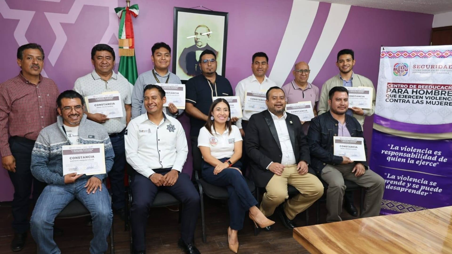 PJEO: concluye tercer grupo de colaboradores sensibilización sobre masculinidades