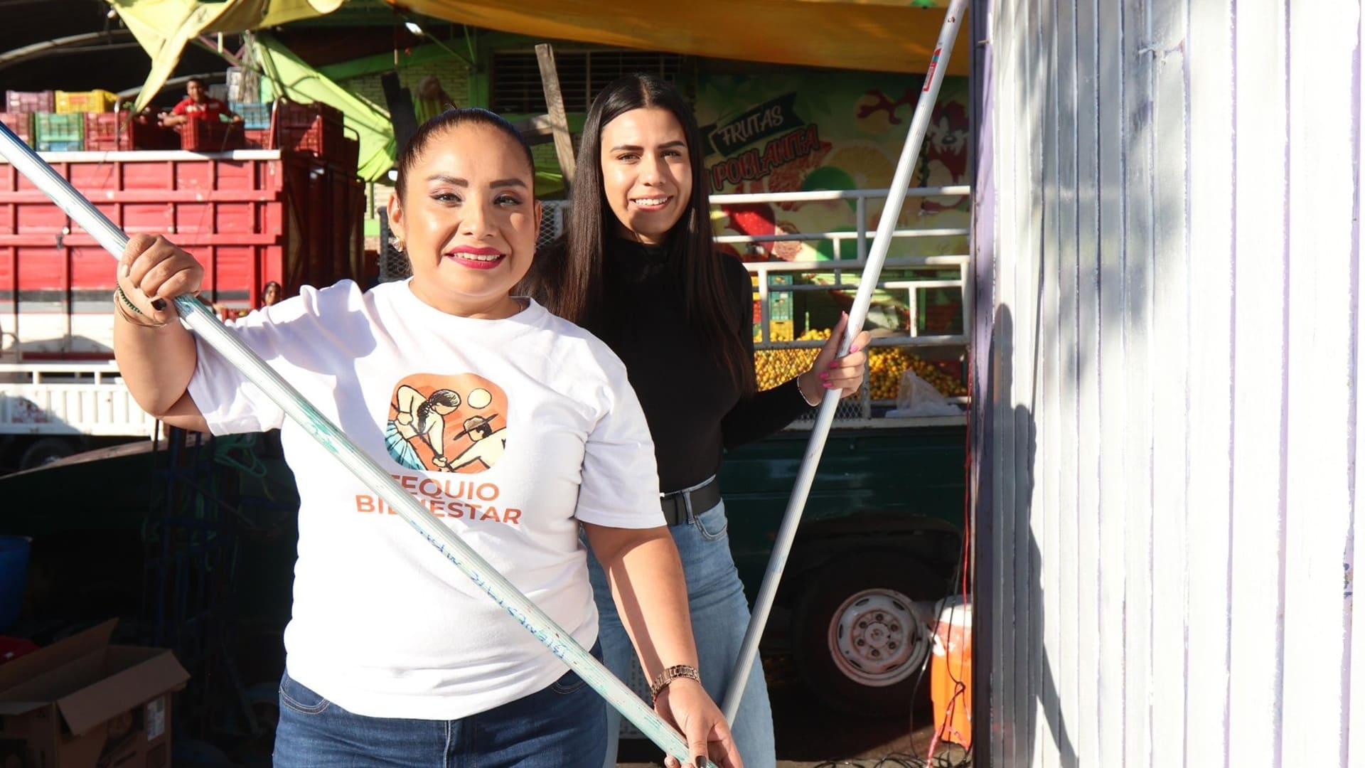 Sebienti realiza Tequio Bienestar en la Central de Abasto