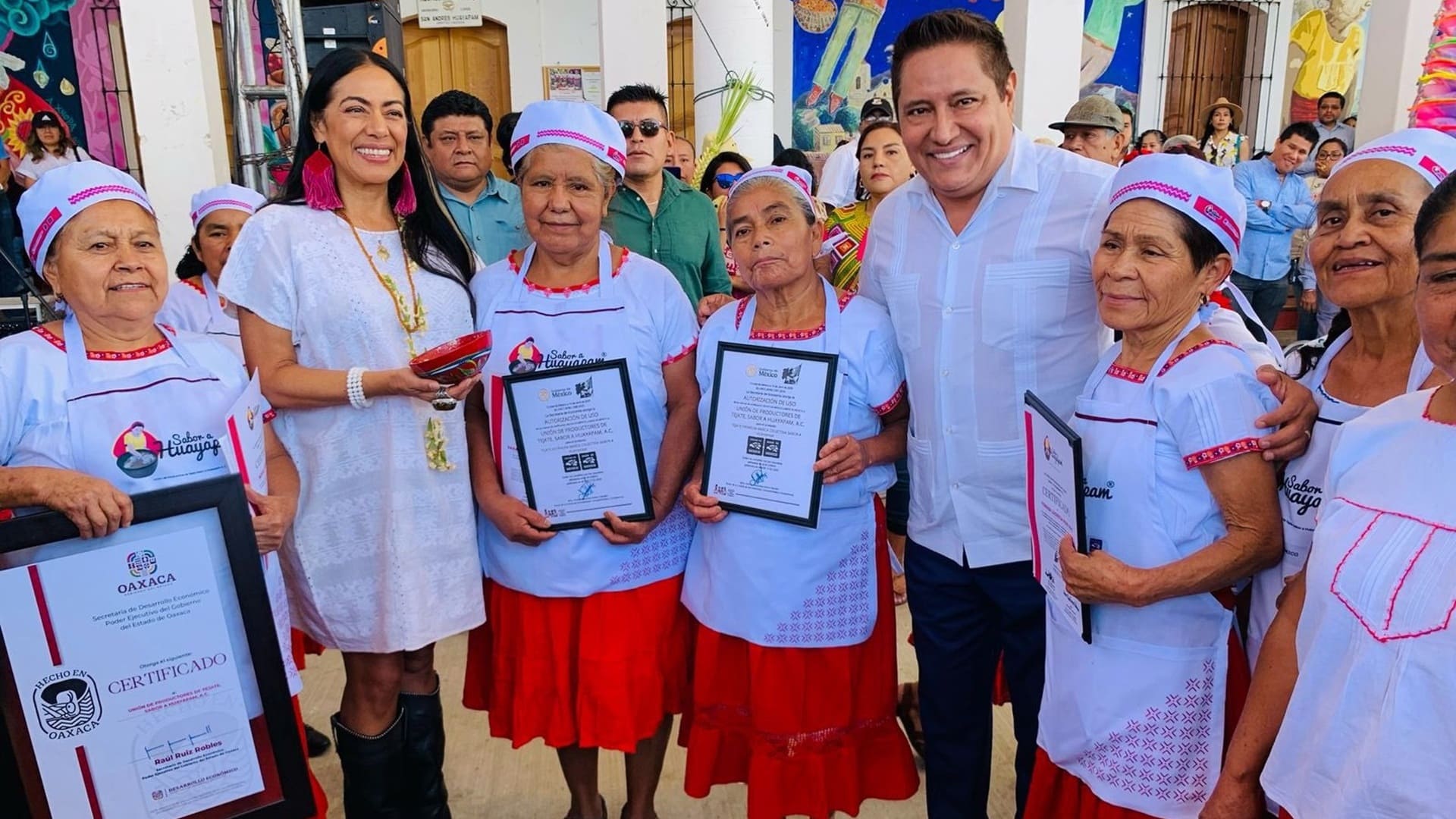 Unión de Productores de Tejate Sabor a Huayápam AC recibe certificación Hecho en Oaxaca Unión de Productores de Tejate Sabor a Huayápam AC recibe certificación Hecho en Oaxaca