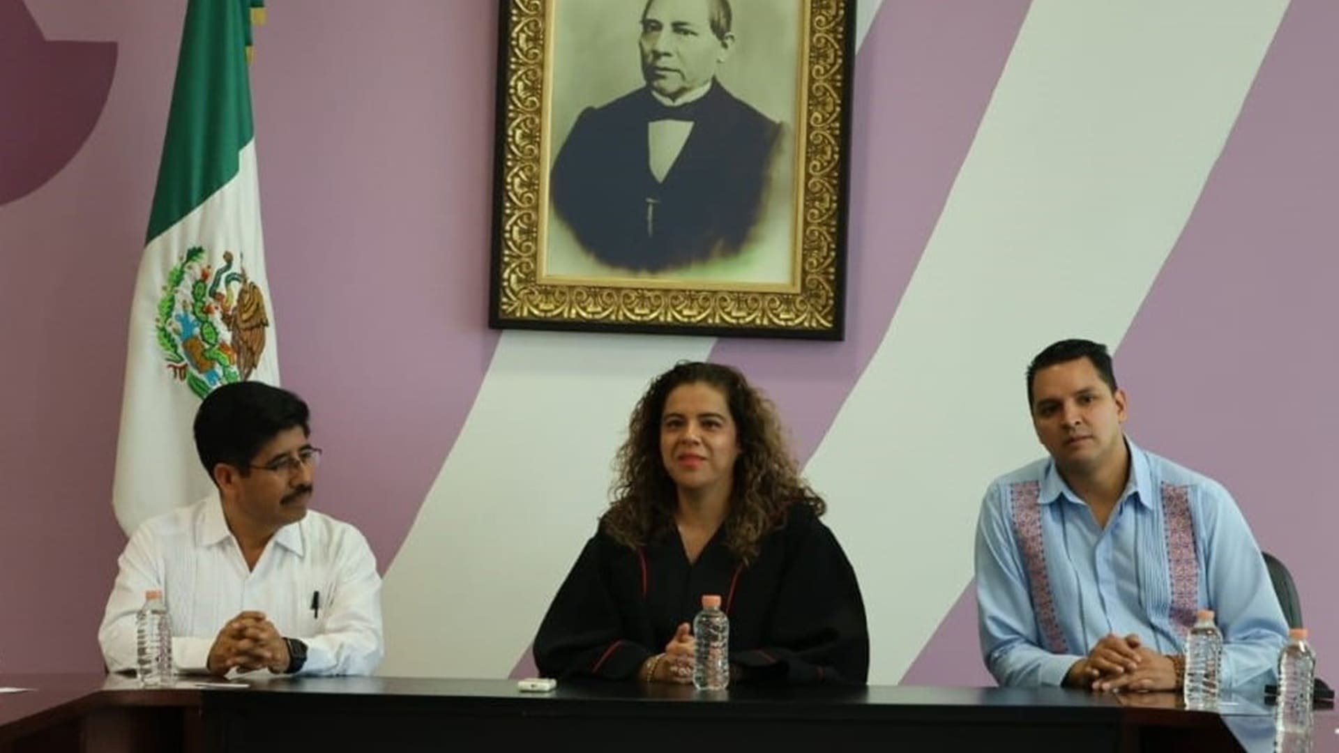 Histórica reunión del TSJO con Hugo Aguilar, Ministro Presidente electo de la SCJN