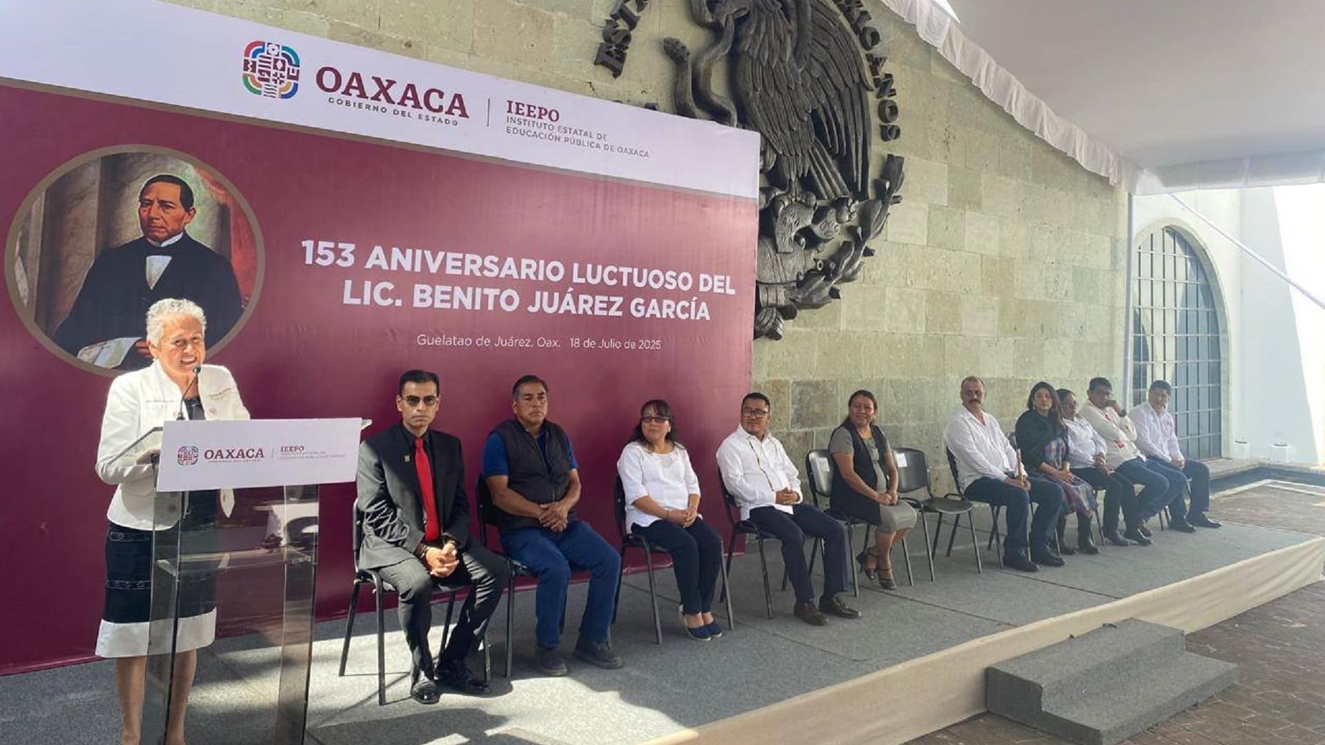 Honra Poder Judicial del Estado de Oaxaca ideales de Benito Juárez Honra Poder Judicial del Estado de Oaxaca ideales de Benito Juárez