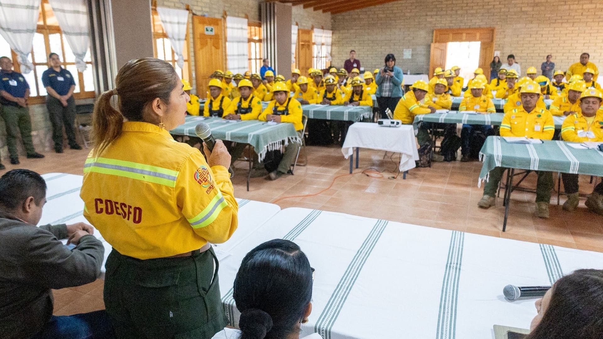 Brigadas de la Coesfo se capacitan con expertos internacionales en combate de incendios forestales Brigadas de la Coesfo se capacitan con expertos internacionales en combate de incendios forestales
