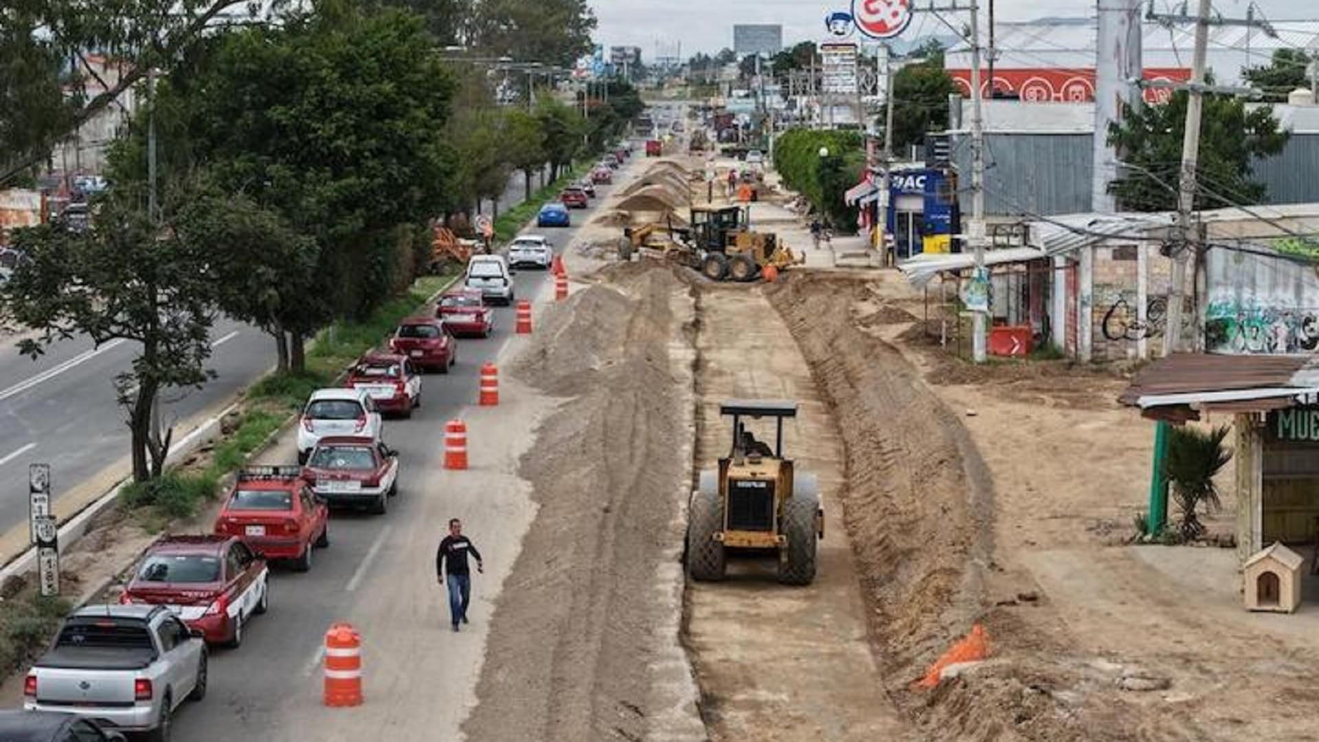Avanzan trabajos en la terminal del BinniBus en Viguera Avanzan trabajos en la terminal del BinniBus en Viguera