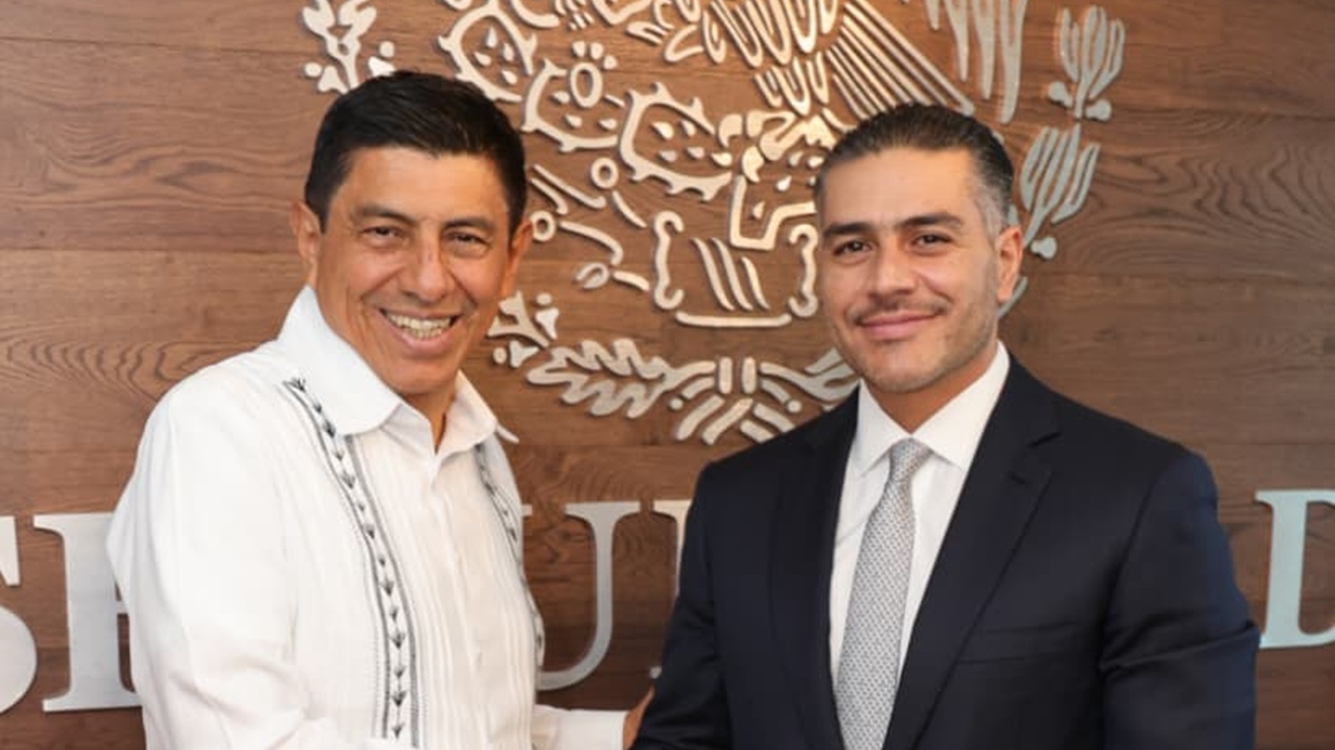 Oaxaca refuerza estrategia de seguridad: Salomón Jara Cruz se reúne con Omar García Harfuch ante delitos de alto impacto