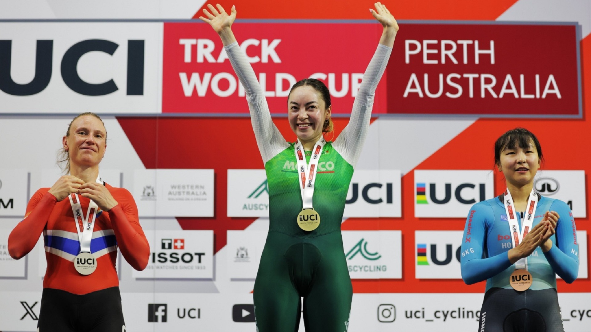 Yareli Acevedo logra tricampeonato en Copa del Mundo de Ciclismo en Australia