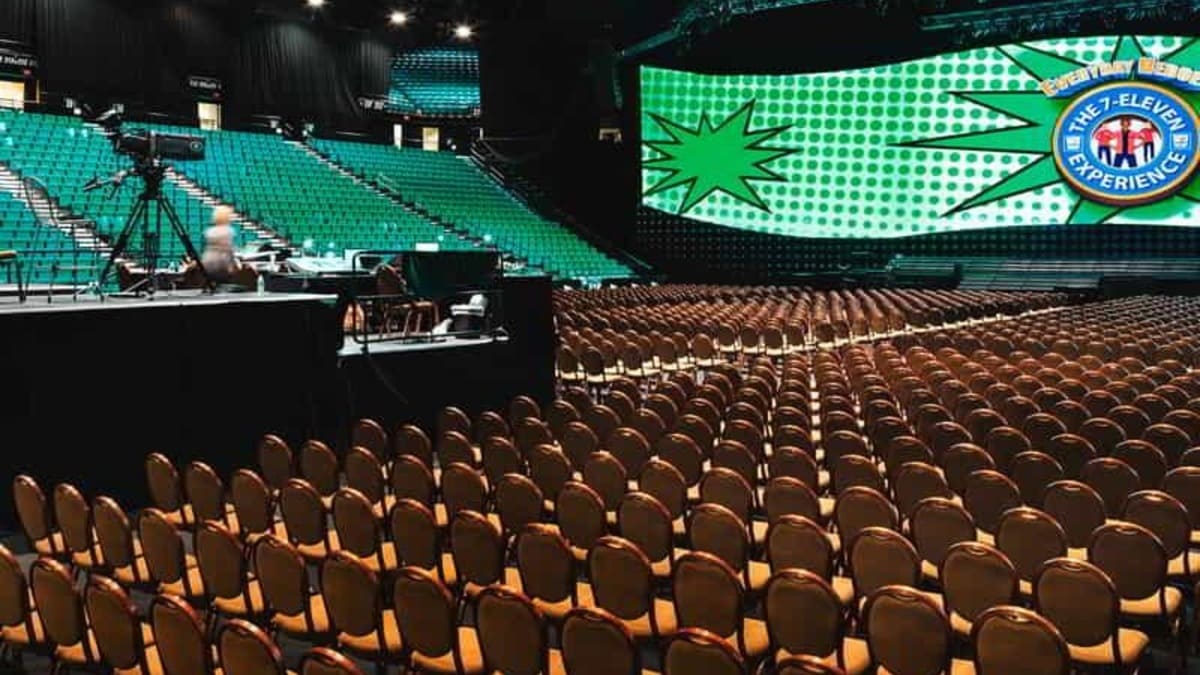 Vista del interior del MGM Grand Garden Arena en Las vegas