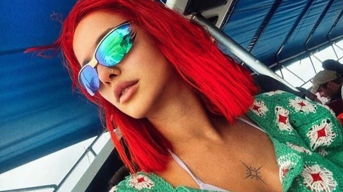 Flor Vigna, participante de La Casa de los Famosos, durante una aparición pública