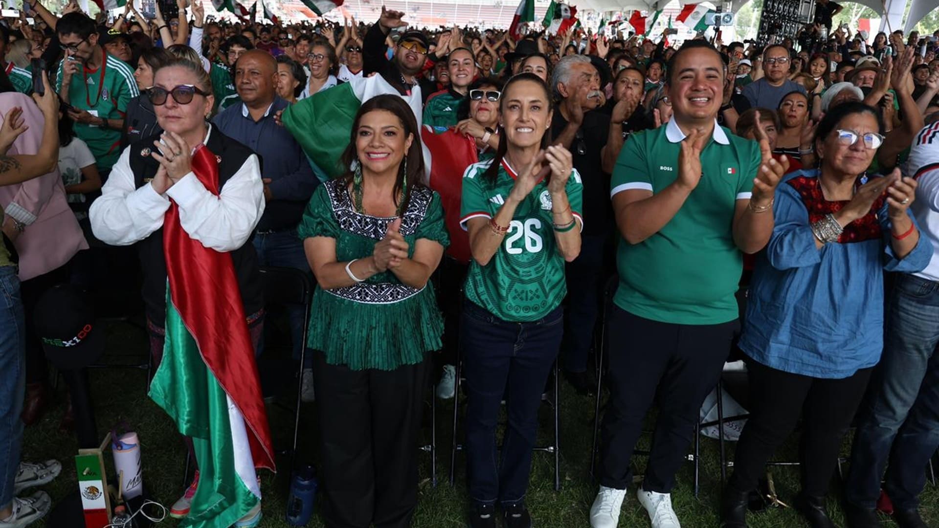 ¿Dónde vio Claudia Sheinbaum el partido inaugural del Mundial 2026? Lejos del palco VIP y cerca de la afición