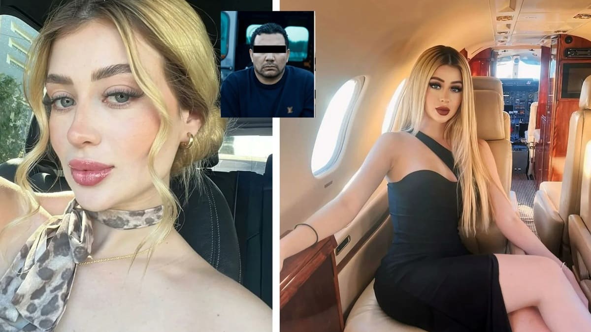 Imagen de dos fotos de Valeria Márquez y el R2, su presunta pareja sentimental 