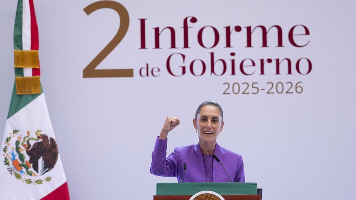 Claudia Sheinbaum en su mensaje por el Segundo Informe de Gobierno