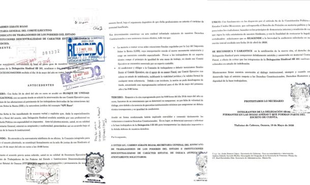 Delegación 3B101 exige transparencia al STPEIDCEO por nueva retención salarial y aplicación del ISR