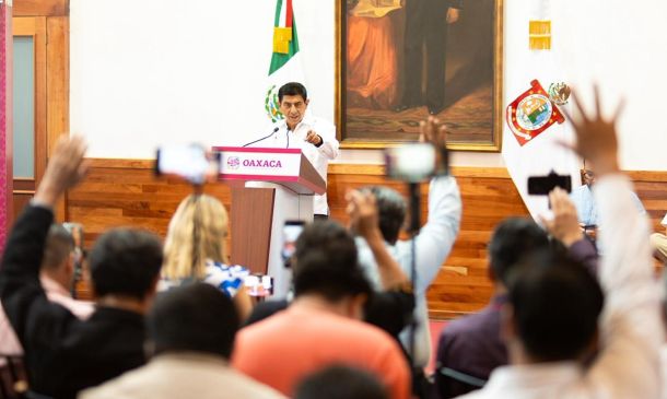 Gobierno de Oaxaca reporta avances en agua, movilidad y seguridad; Jara anuncia nuevo plan de 100 días