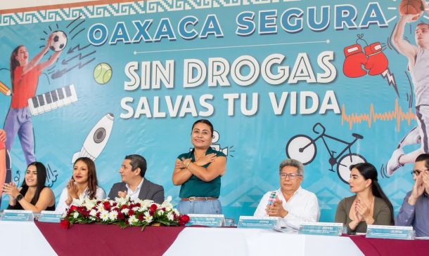 Cobao se suma al programa “Oaxaca Segura: Sin drogas salvas tu vida” para prevenir adicciones entre jóvenes