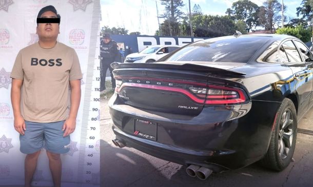 Operación Cazador suma otra captura: cae con un Dodge Charger robado en Oaxaca