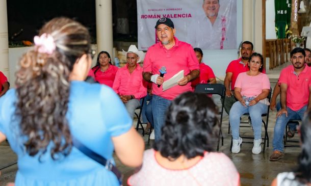Los Vargas, El Malucano y Totolapan reciben al candidato Román Valencia