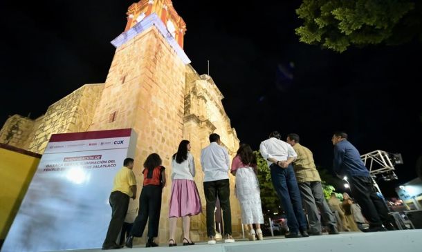 México Brilla ilumina el Templo de Jalatlaco y refuerza el patrimonio de Oaxaca