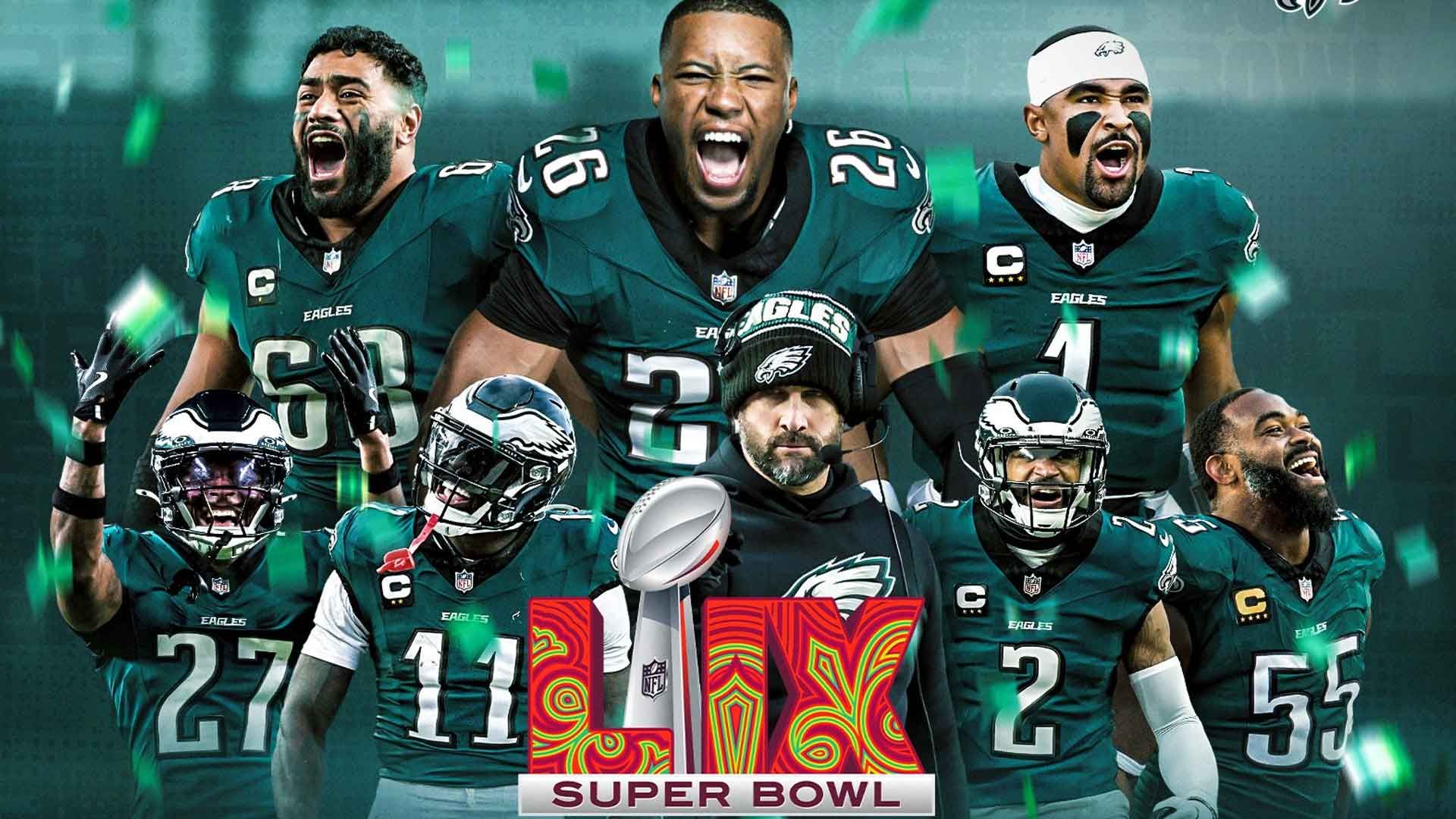 ¡Águilas campeonas de la NFL! Philadelphia Eagles ganan el Super Bowl LIX al vencer 40-22 a los Kansas City Chiefs