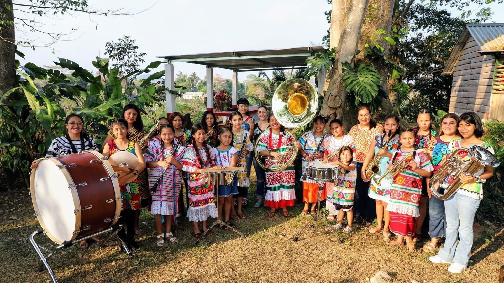 Banda Filarmónica Comunitaria de Soyaltepec recibe instrumentos musicales
