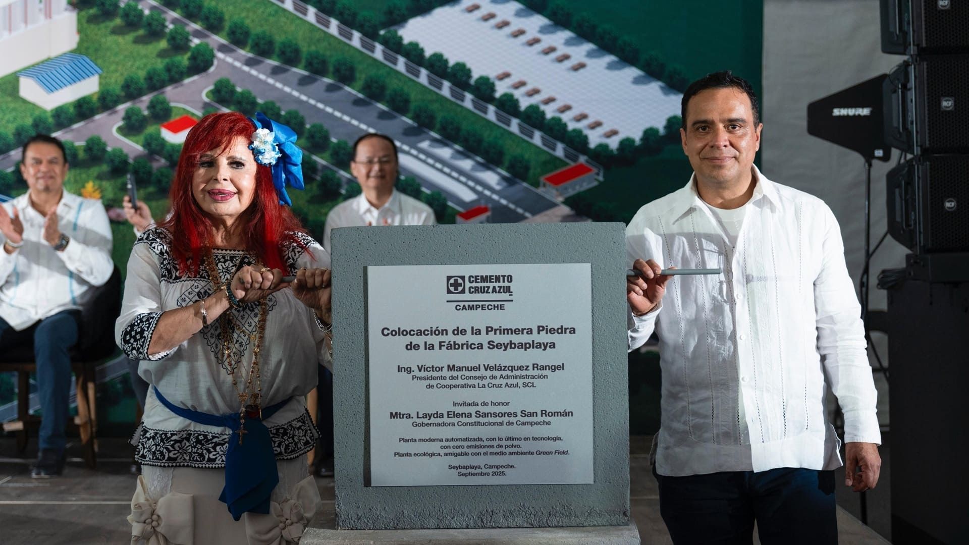 Cruz Azul inicia construcción de nueva planta en Campeche con colocación de la primera piedra