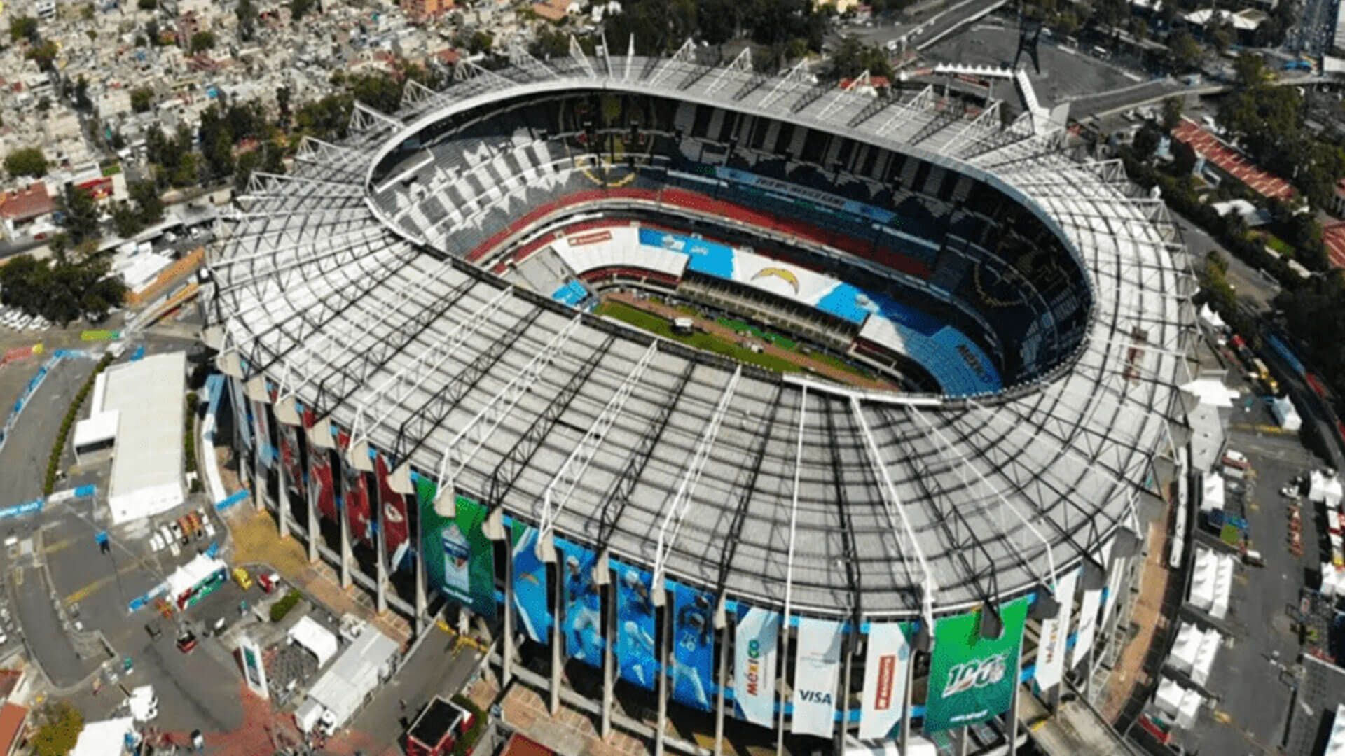 La inauguración en el Azteca