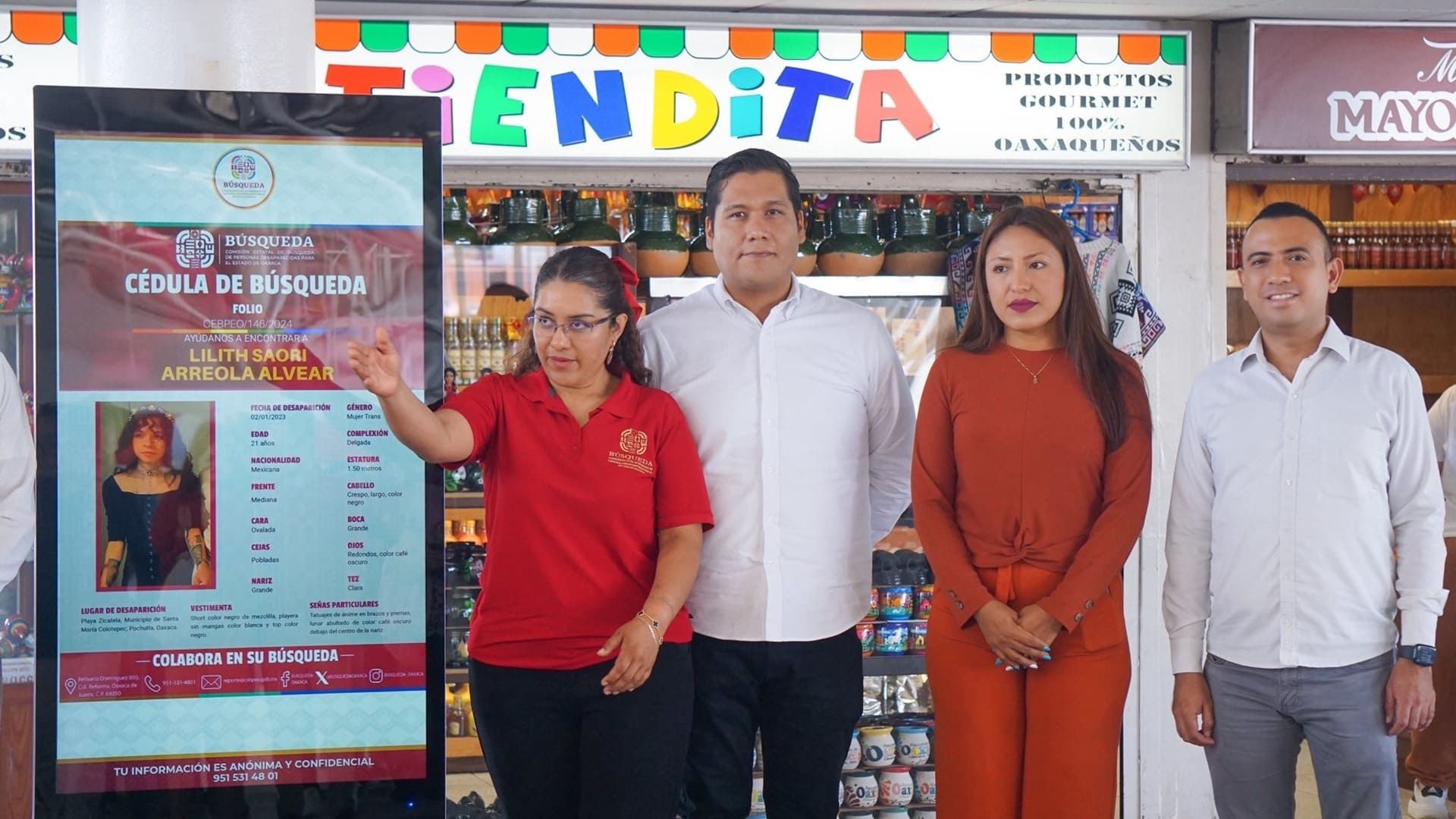 Tótem Digital, innovación en Oaxaca para la difusión de cédulas de búsqueda