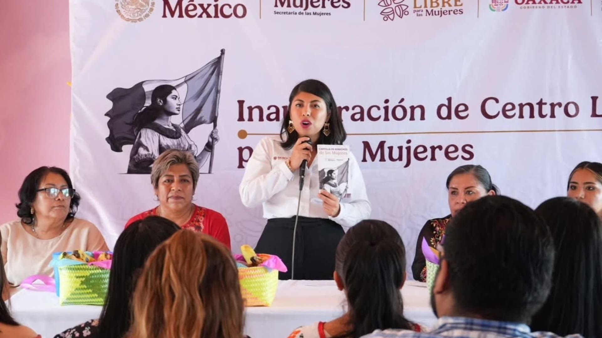 Inauguran cuatro Centros LIBRE y un Punto Violeta en Sierra de Flores Magón