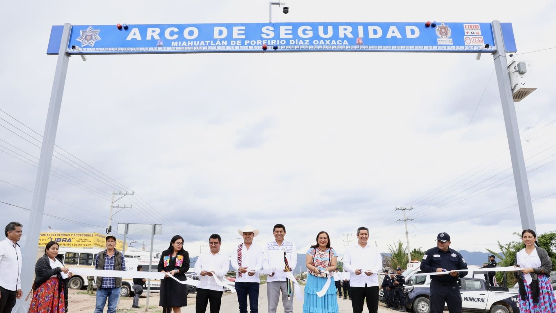 Arco de seguridad en Miahuatlán de Porfirio Díaz para revertir la incidencia delictiva